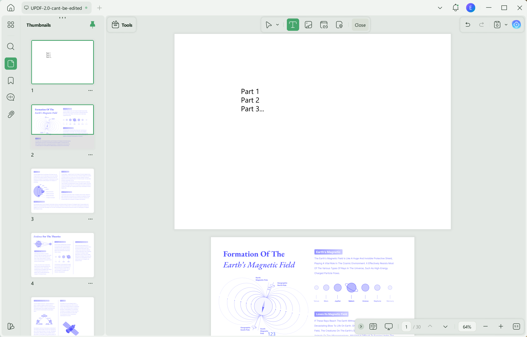 create table of content in updf manually