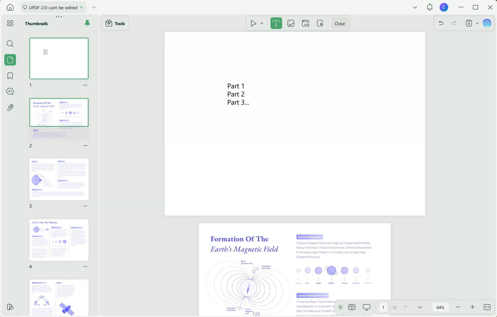 create table of content in updf manually
