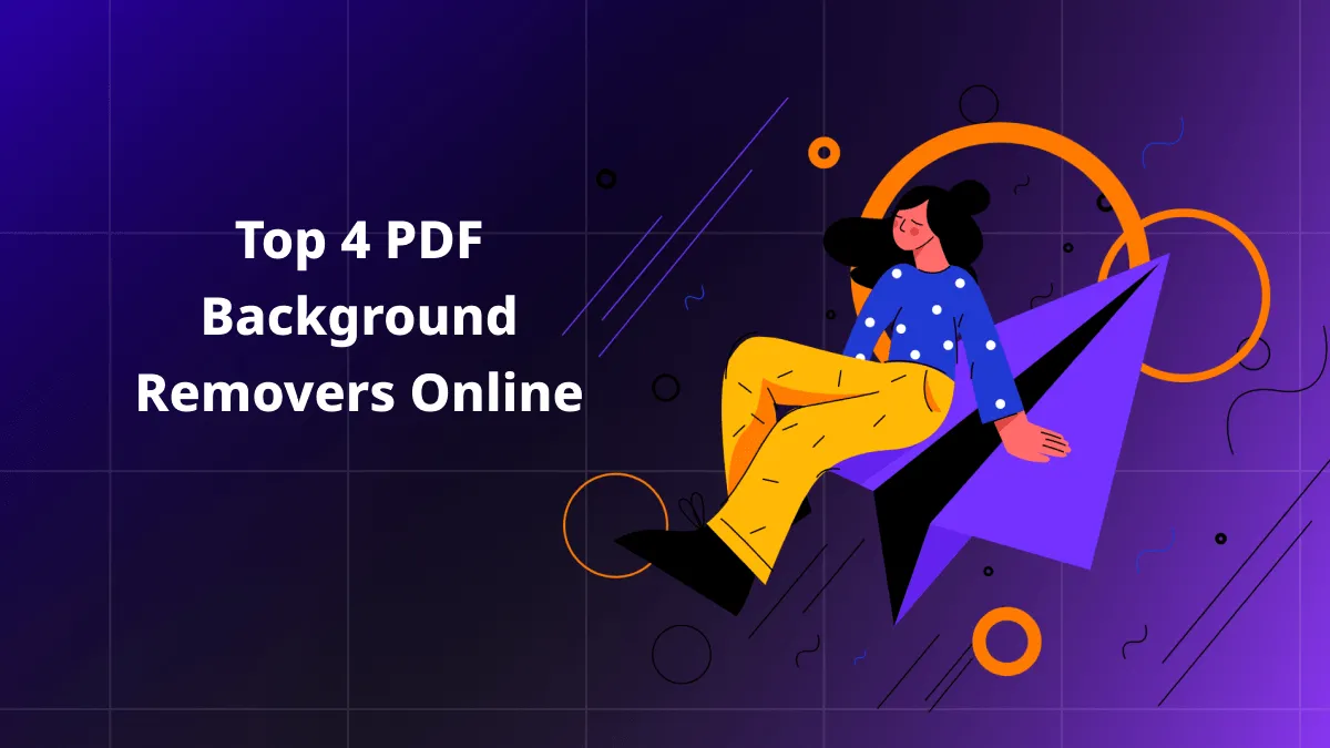 Top 4 PDF Background Removers Online Free