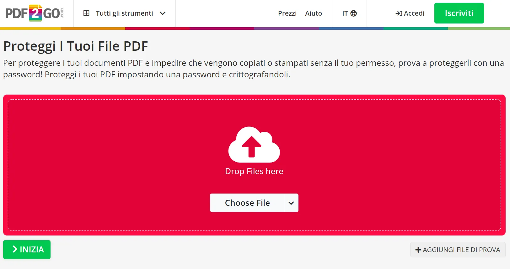 Rendere PDF non modificabile online