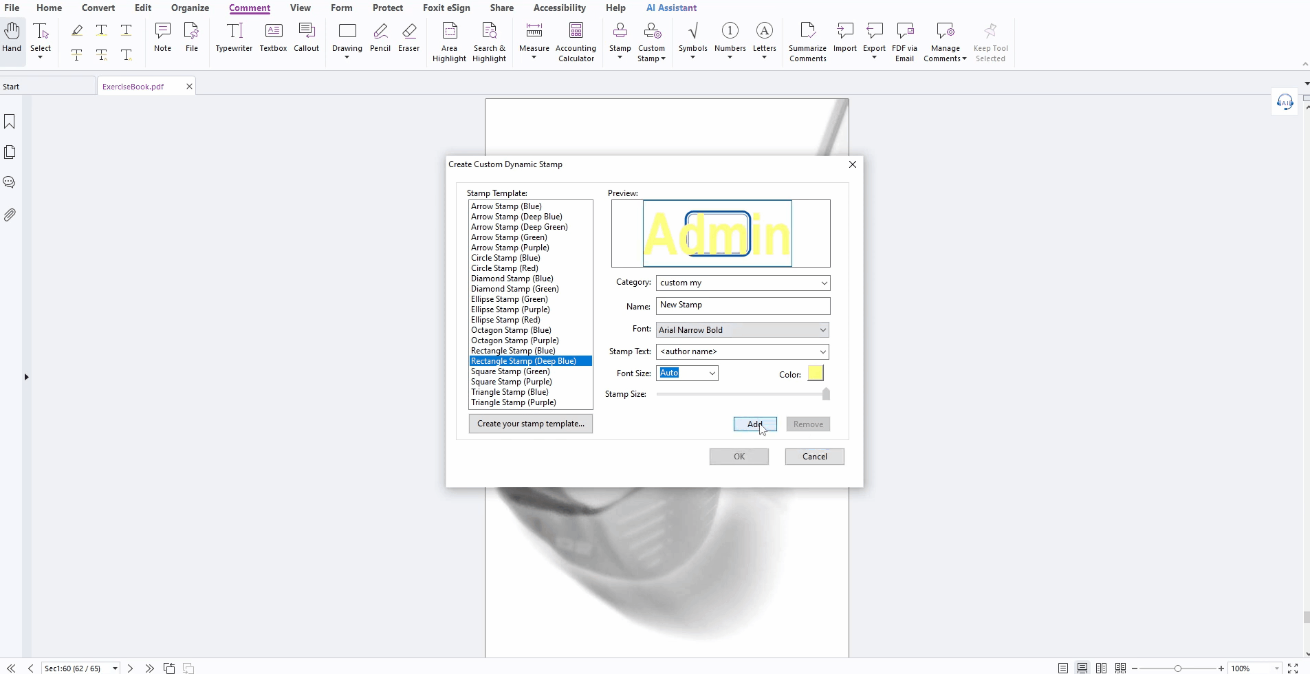 foxti pdf editor create stamps