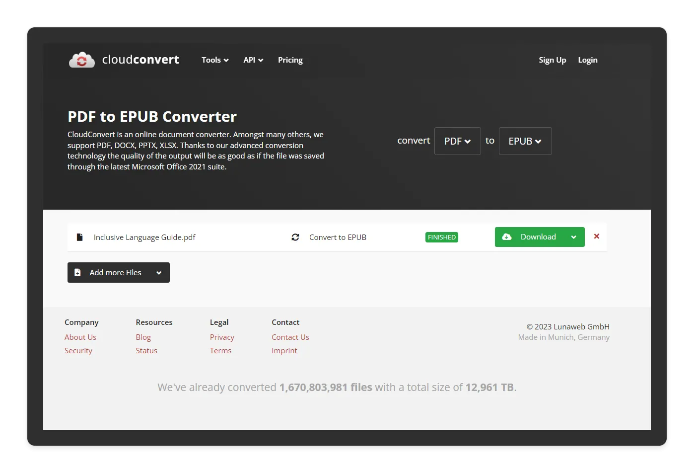 conversor de pdf a epub cloudconvert