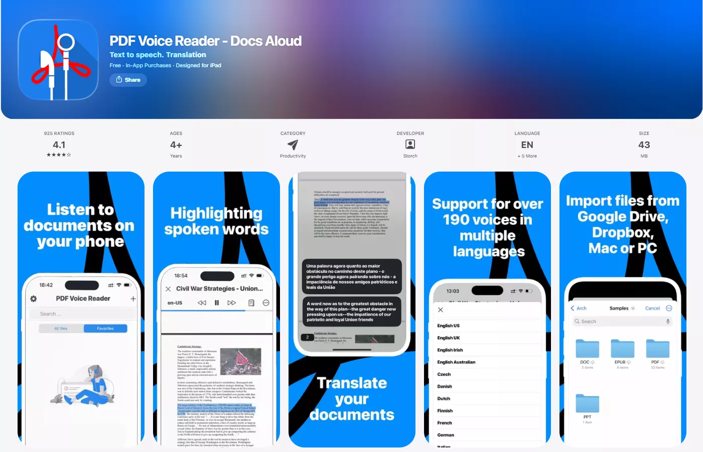 pdf voice reader docs aloud
