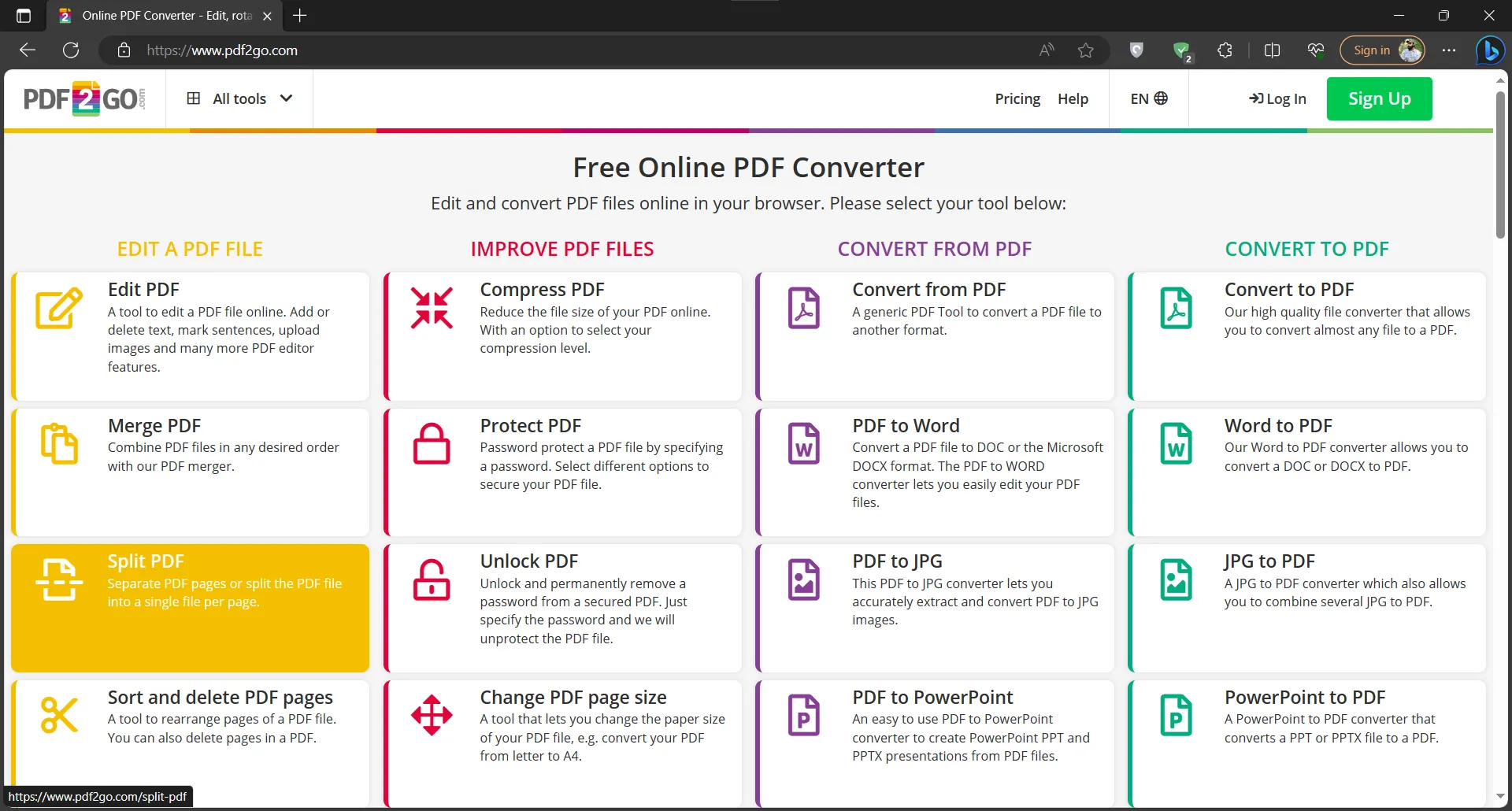 Split PDF  Separate PDF pages with PDF Cutter online