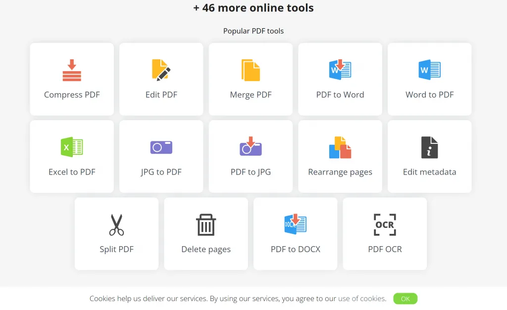 PDF Candy online tools