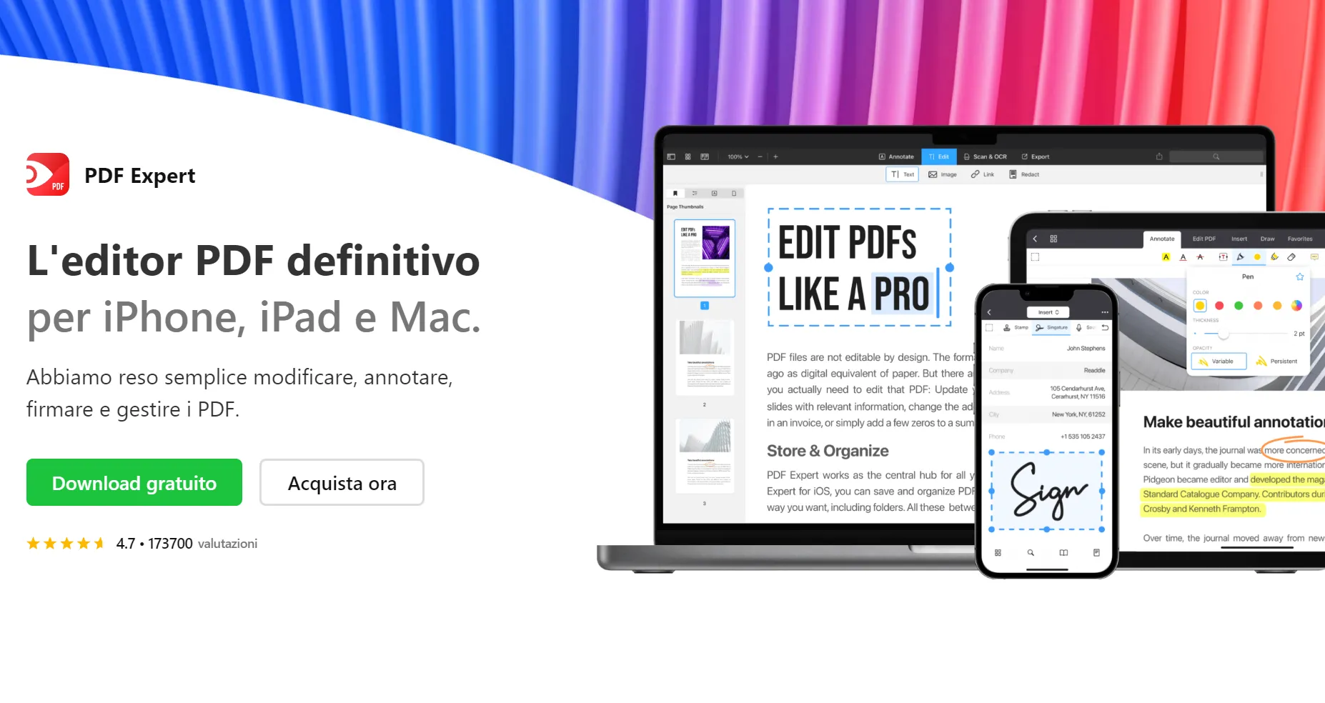 PDF Expert è il miglior convertitore PDF per Mac