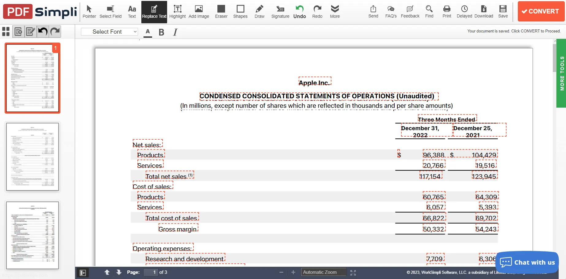 pdfsimpli substituir texto