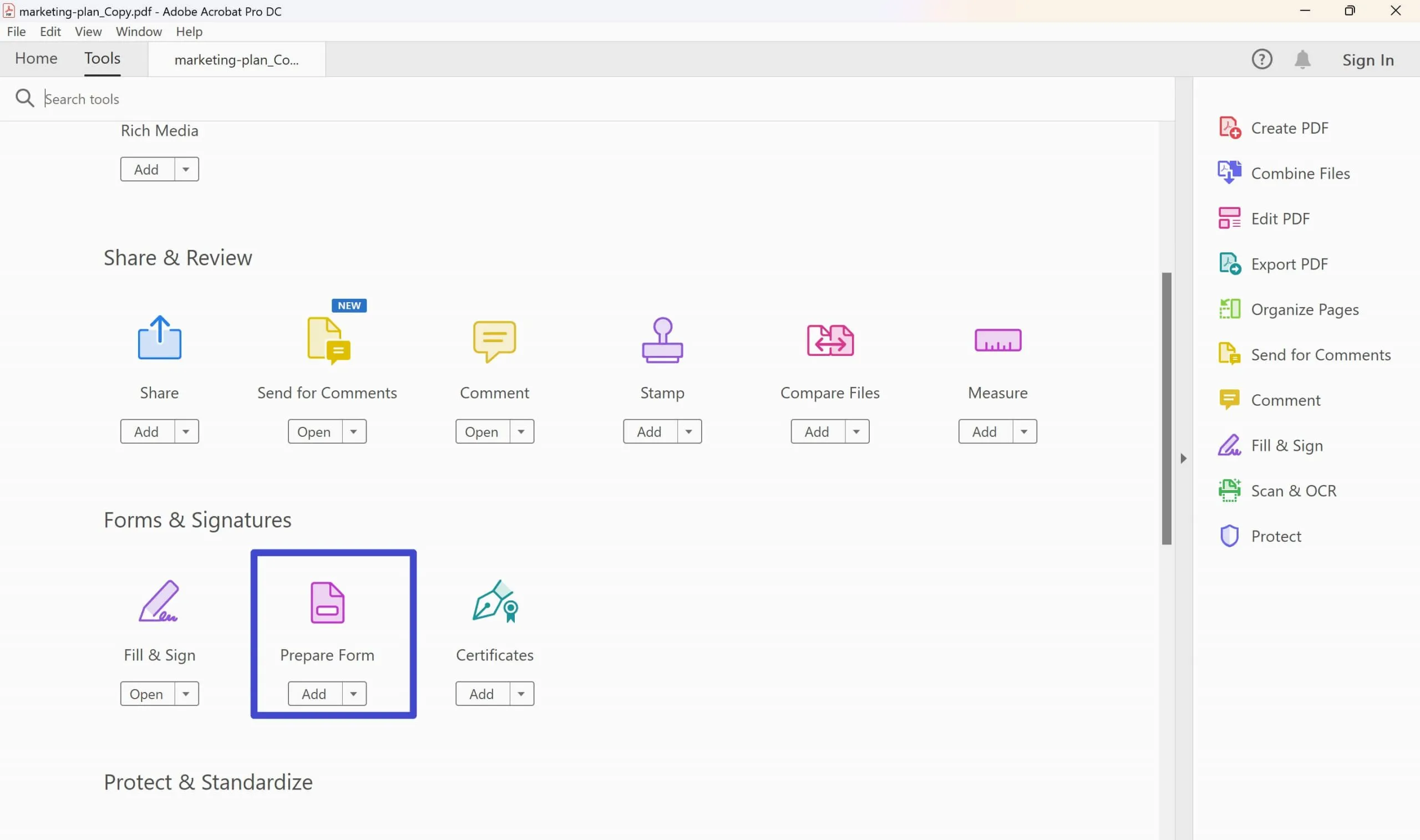 creating a fillable pdf in adobe tools