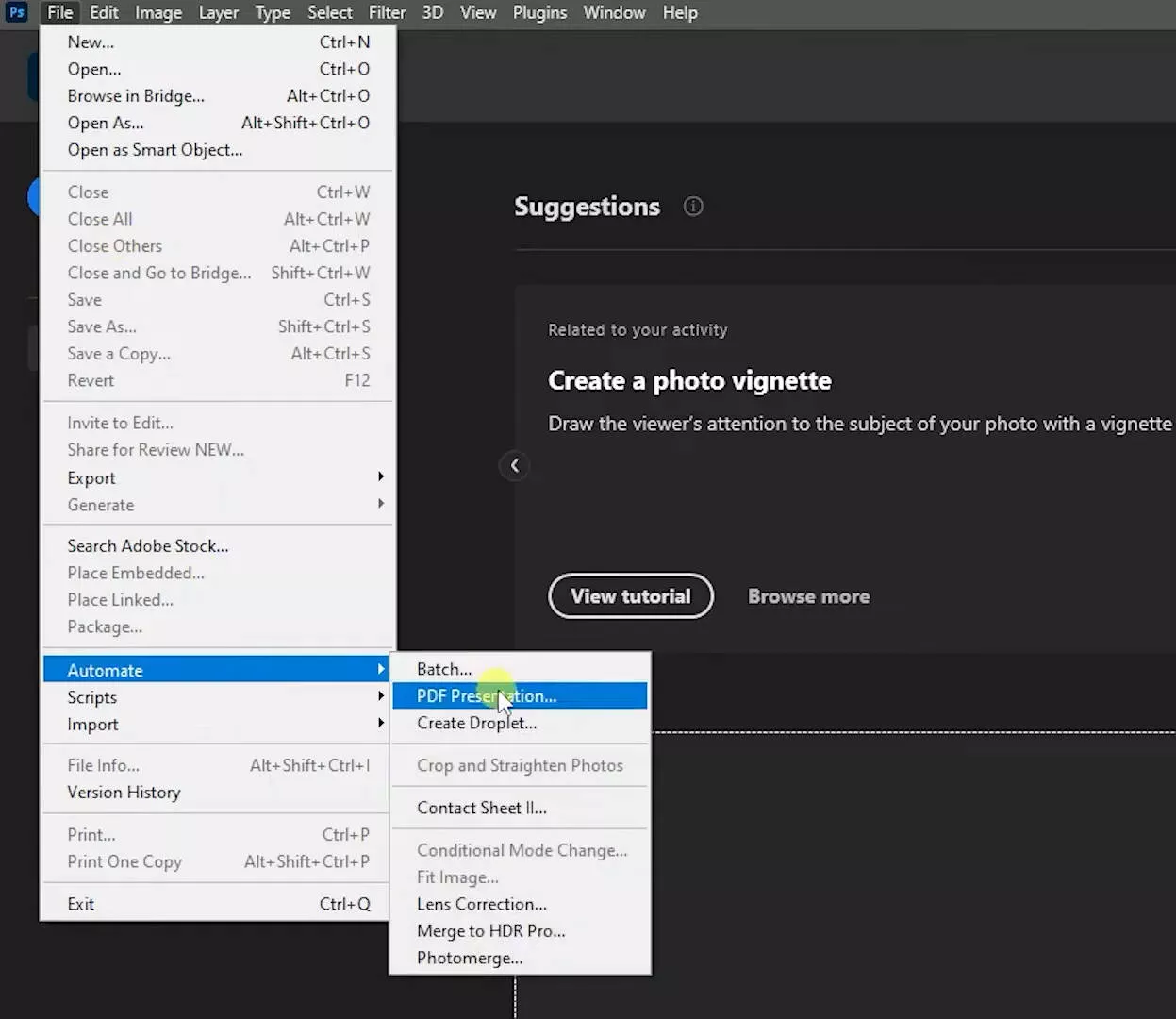photoshop save as pdf 4