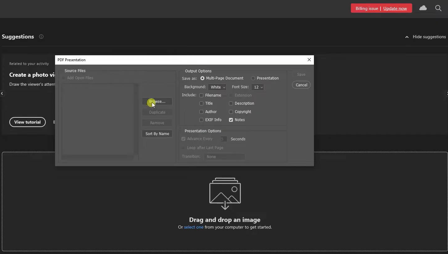 photoshop save as pdf 5