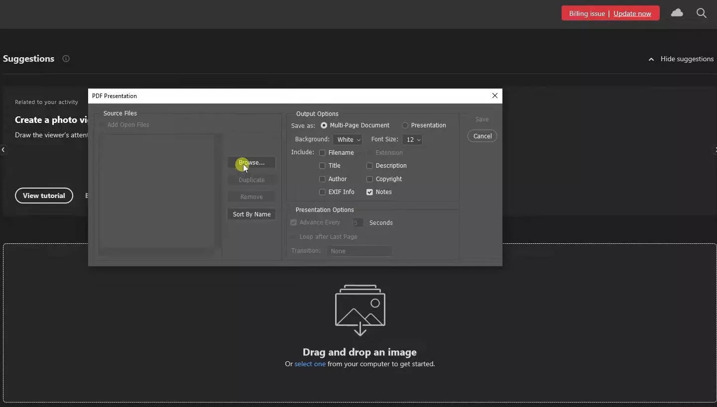photoshop save as pdf 5