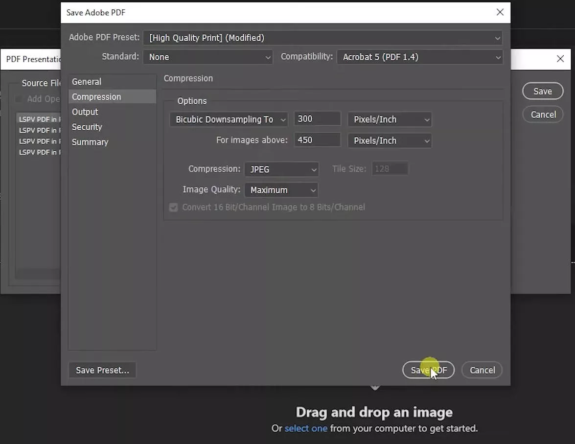 photoshop save as pdf 6