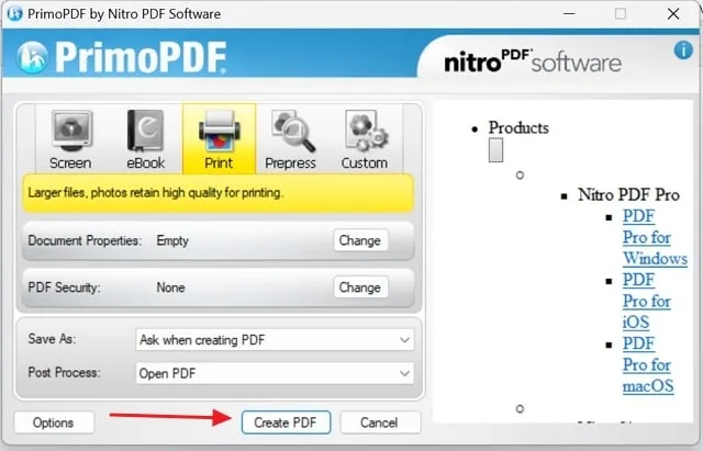 PrimoPDF