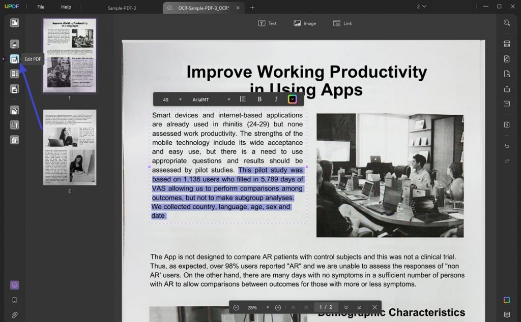 Pdf Read Text From Image