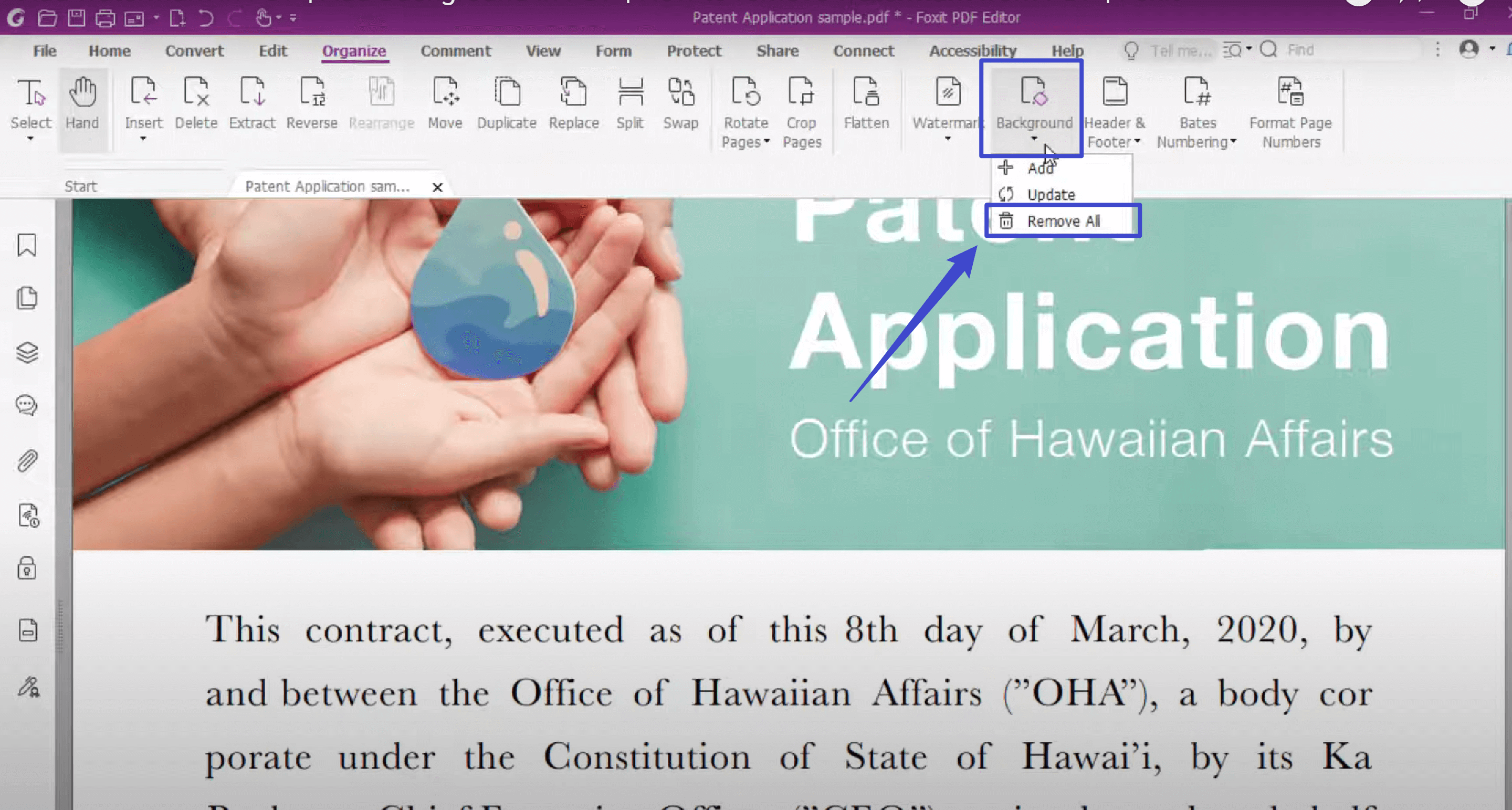 stampare un PDF senza sfondo con Foxit PDF editor