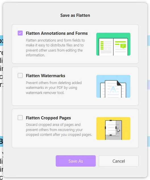 how to remove fillable fields in pdf by flattening in updf