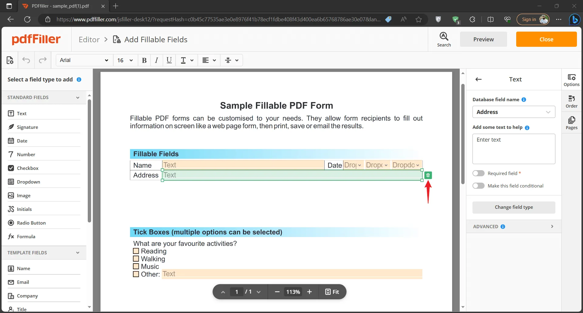 how to remove fillable fields in pdf in pdffiller