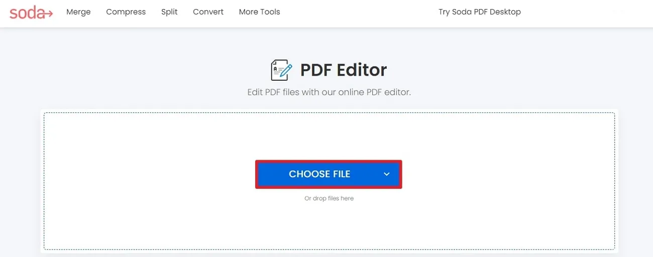 upload file on soda pdf