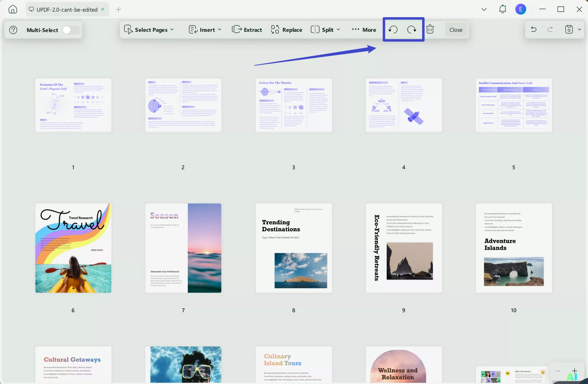 how to rotate a pdf in adobe rotate multiple pages in updf