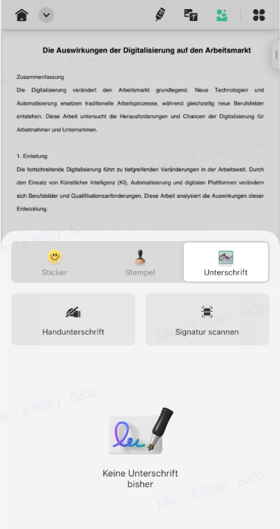 updf sign de ios