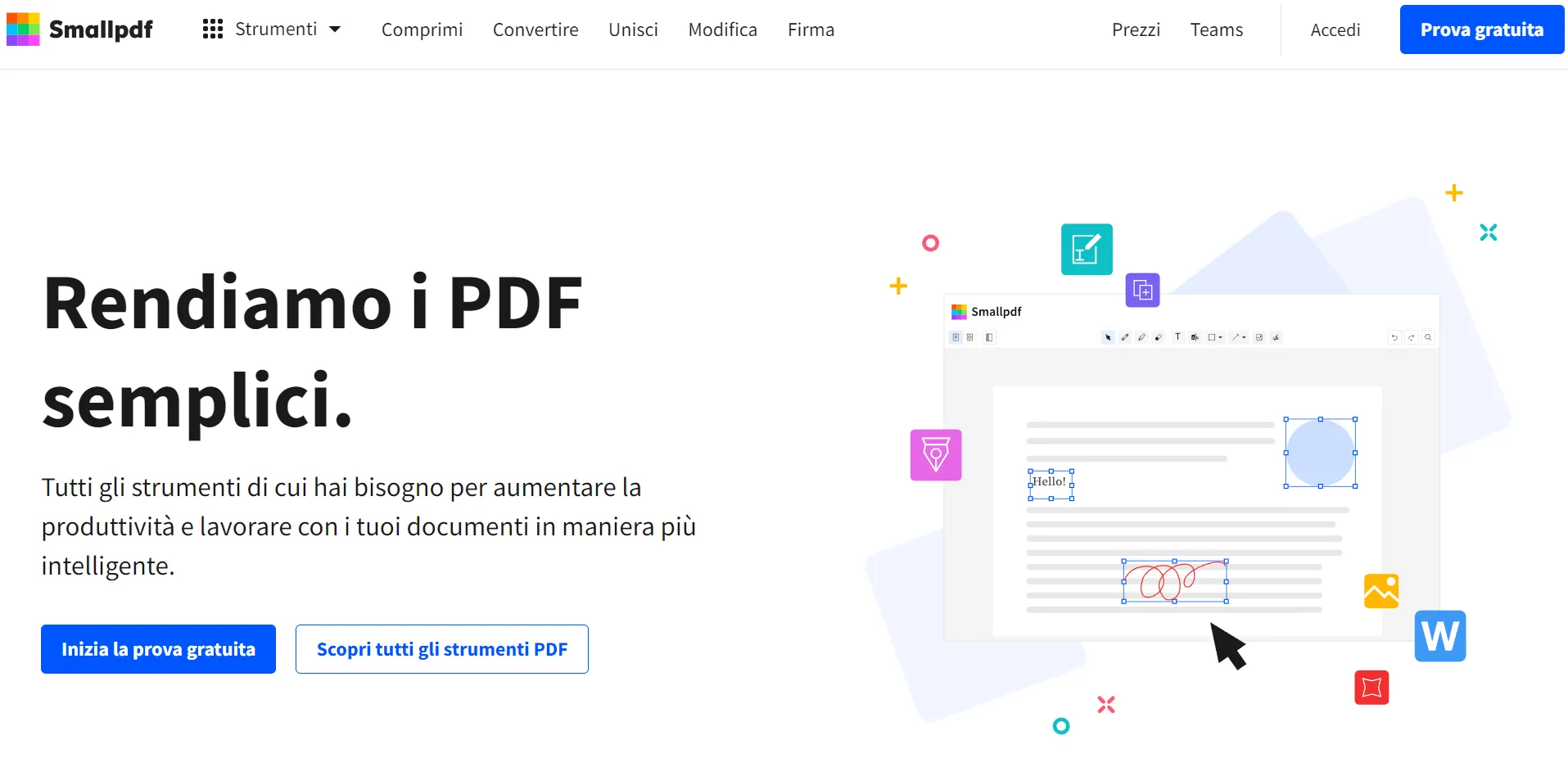 Smallpdf convertitore di PDF online