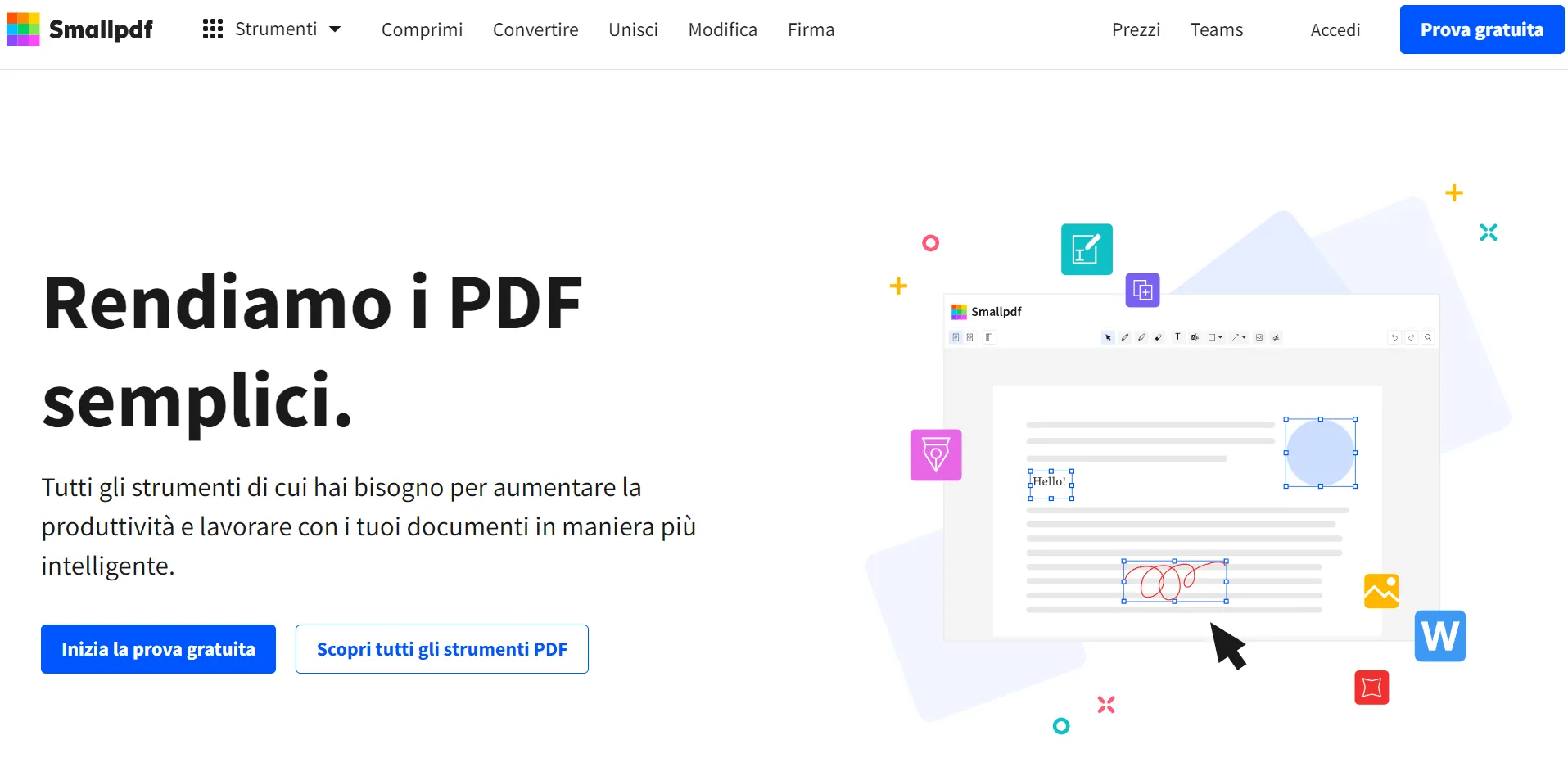 Smallpdf lettori online gratuiti