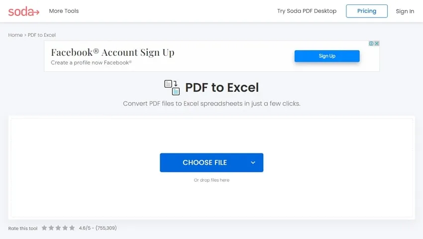 pdf to excel converter soda