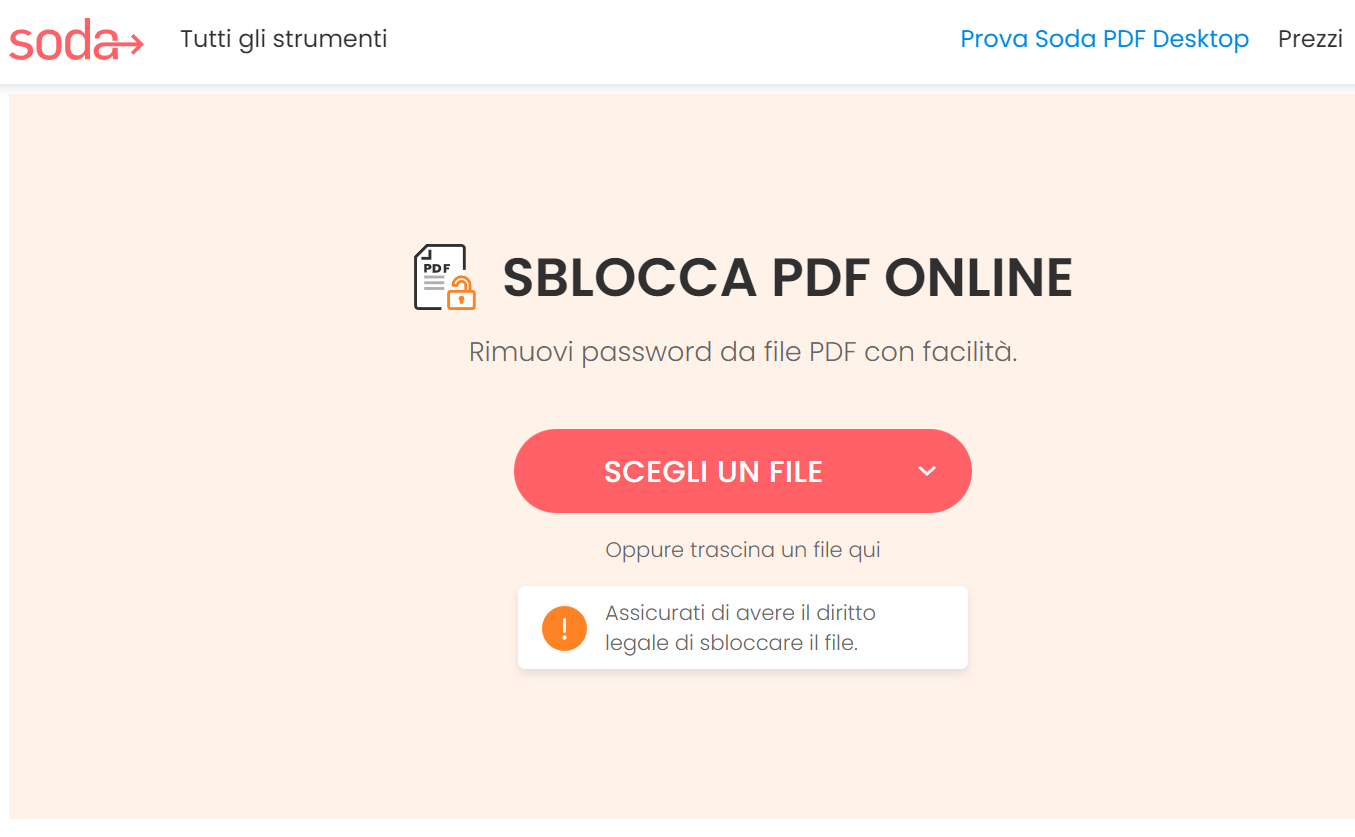 programma per togliere protezione pdf