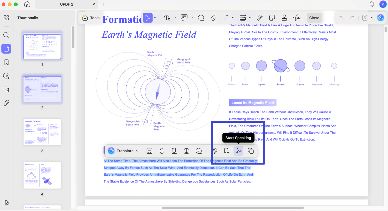 read pdf aloud open file on mac