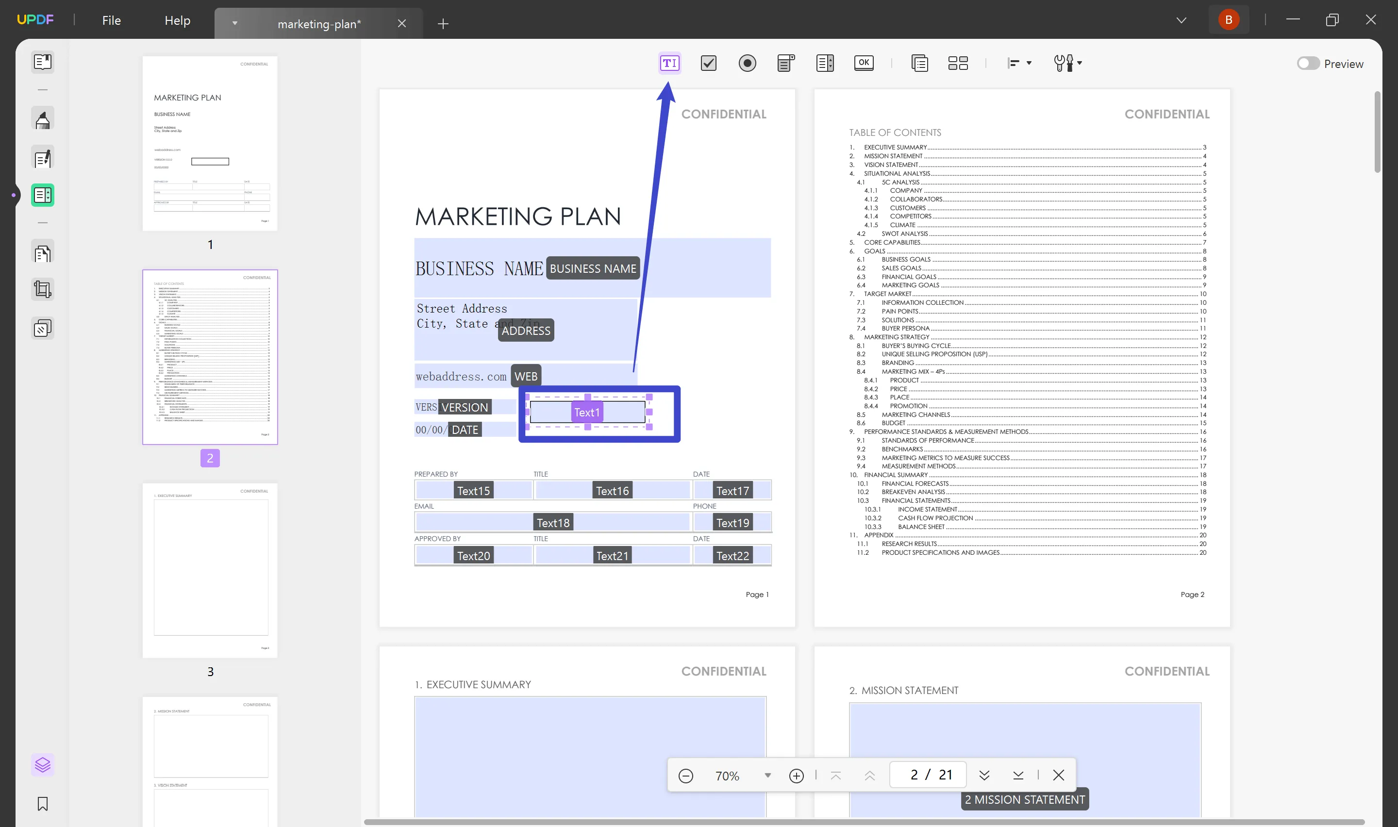 fill pdf online free text field