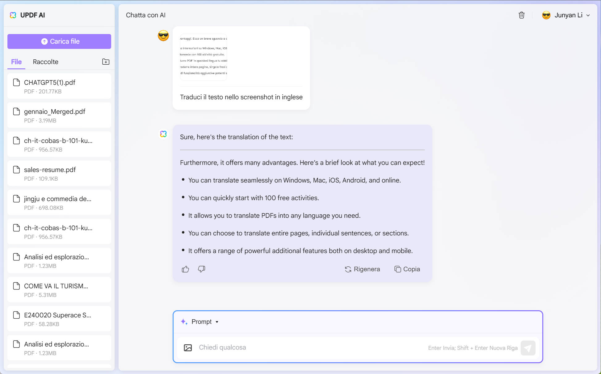 tradurre PDF scannerizzato online