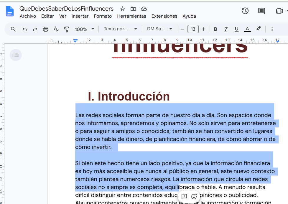 abriri pdf en google docs conv'irtiendolo en documento