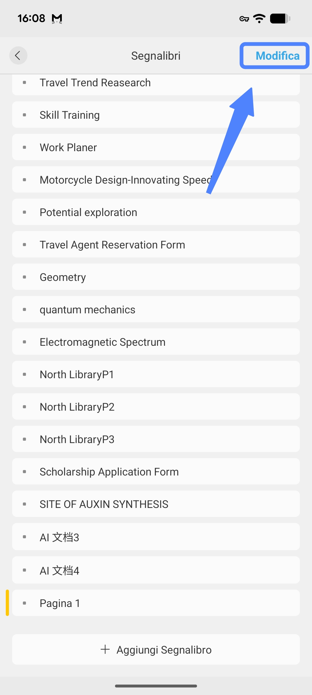 edit bookmark android
