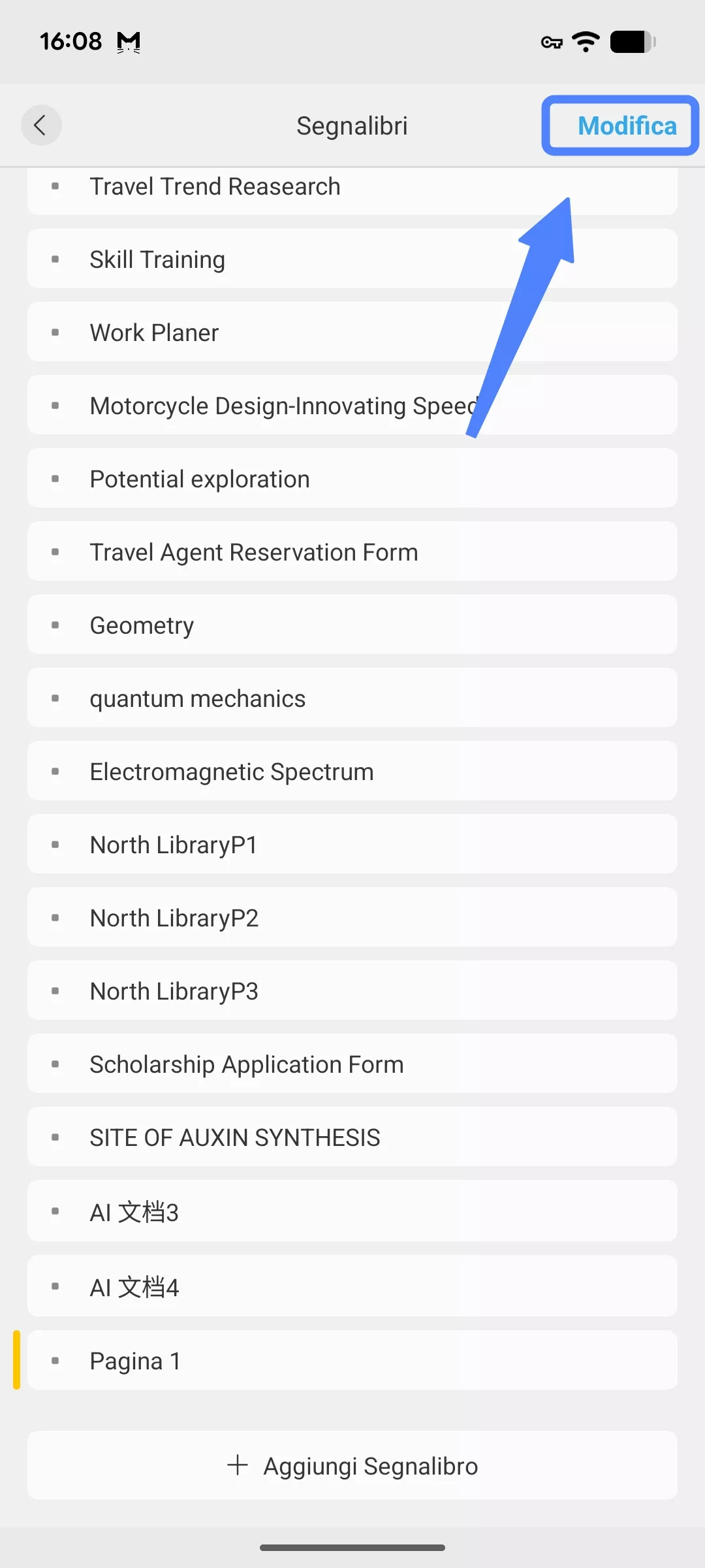 edit bookmark android