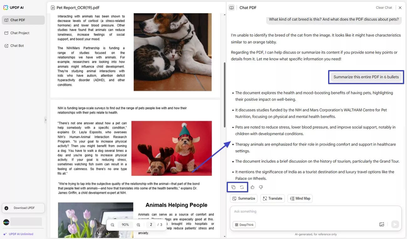 add prompt for results