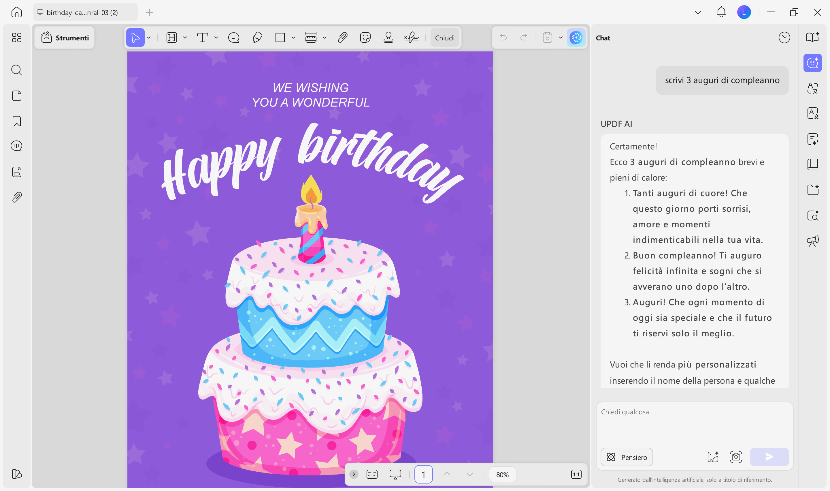 create birthday wishes with ai
