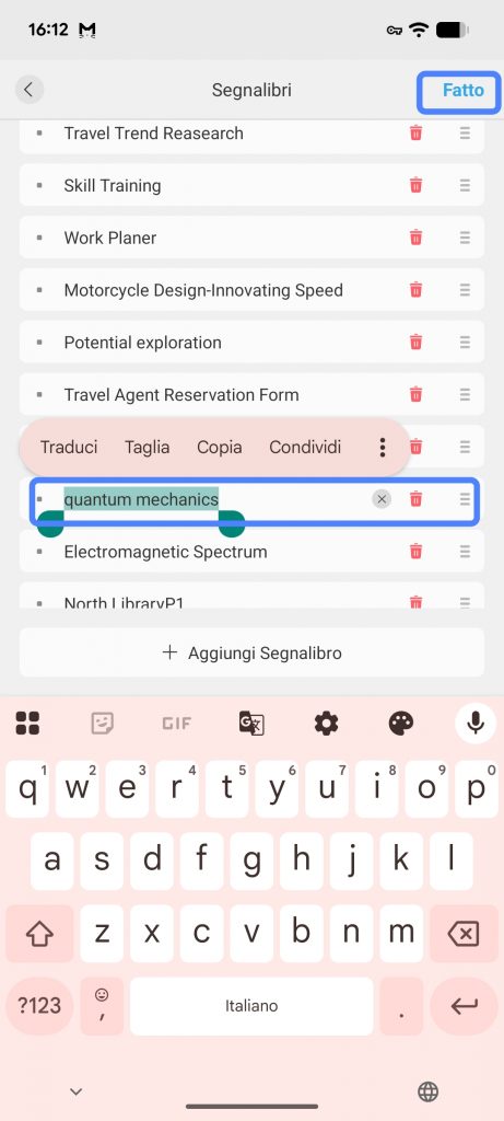 rename the bookmark