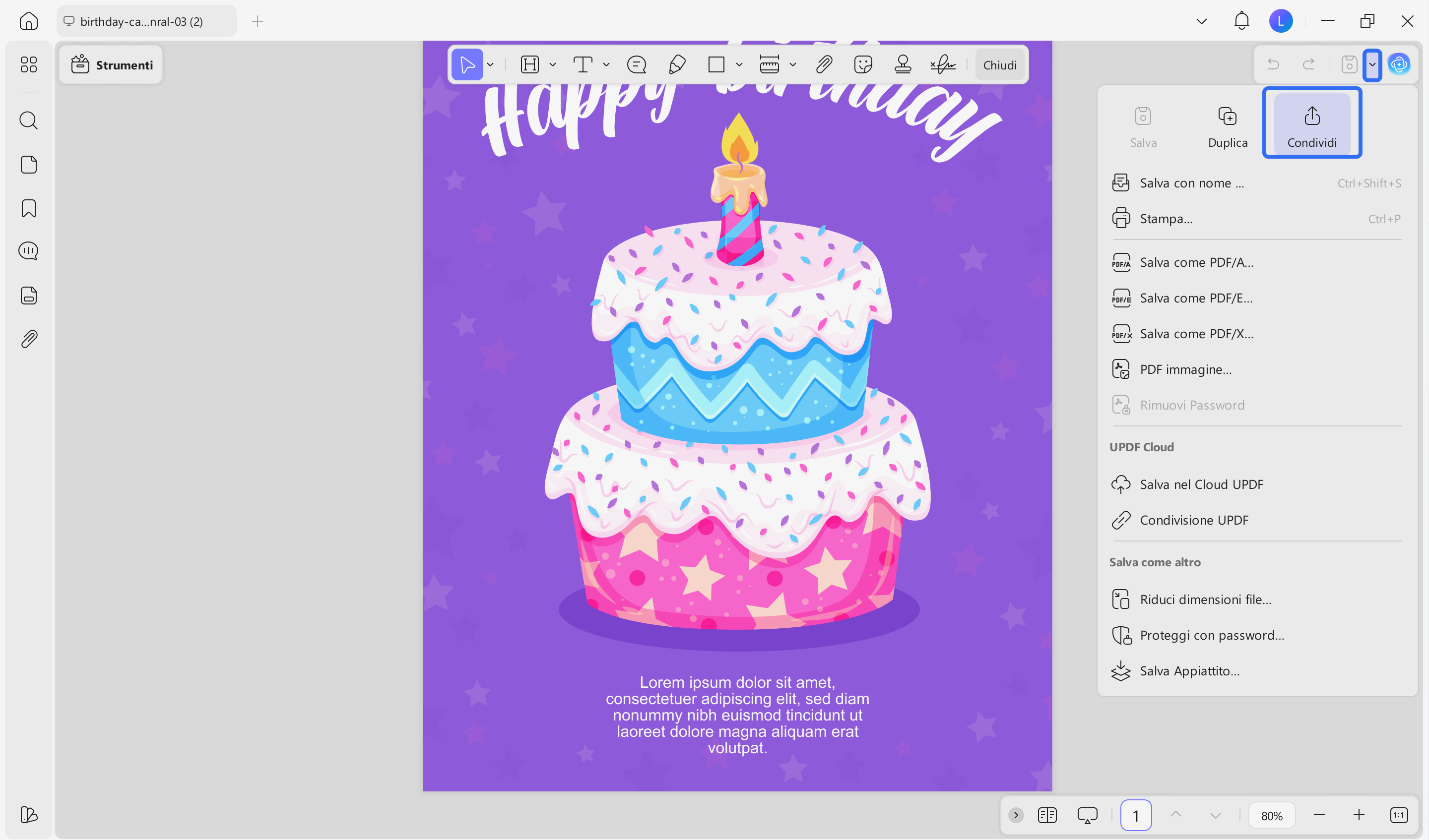 share happy birthday my wife