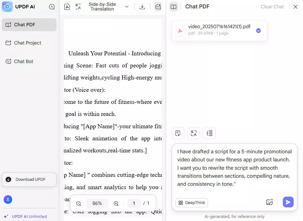 video script