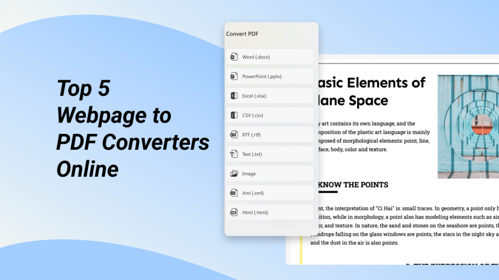 Top 5 Webpage to PDF Converters Online ( Free to Use) | UPDF