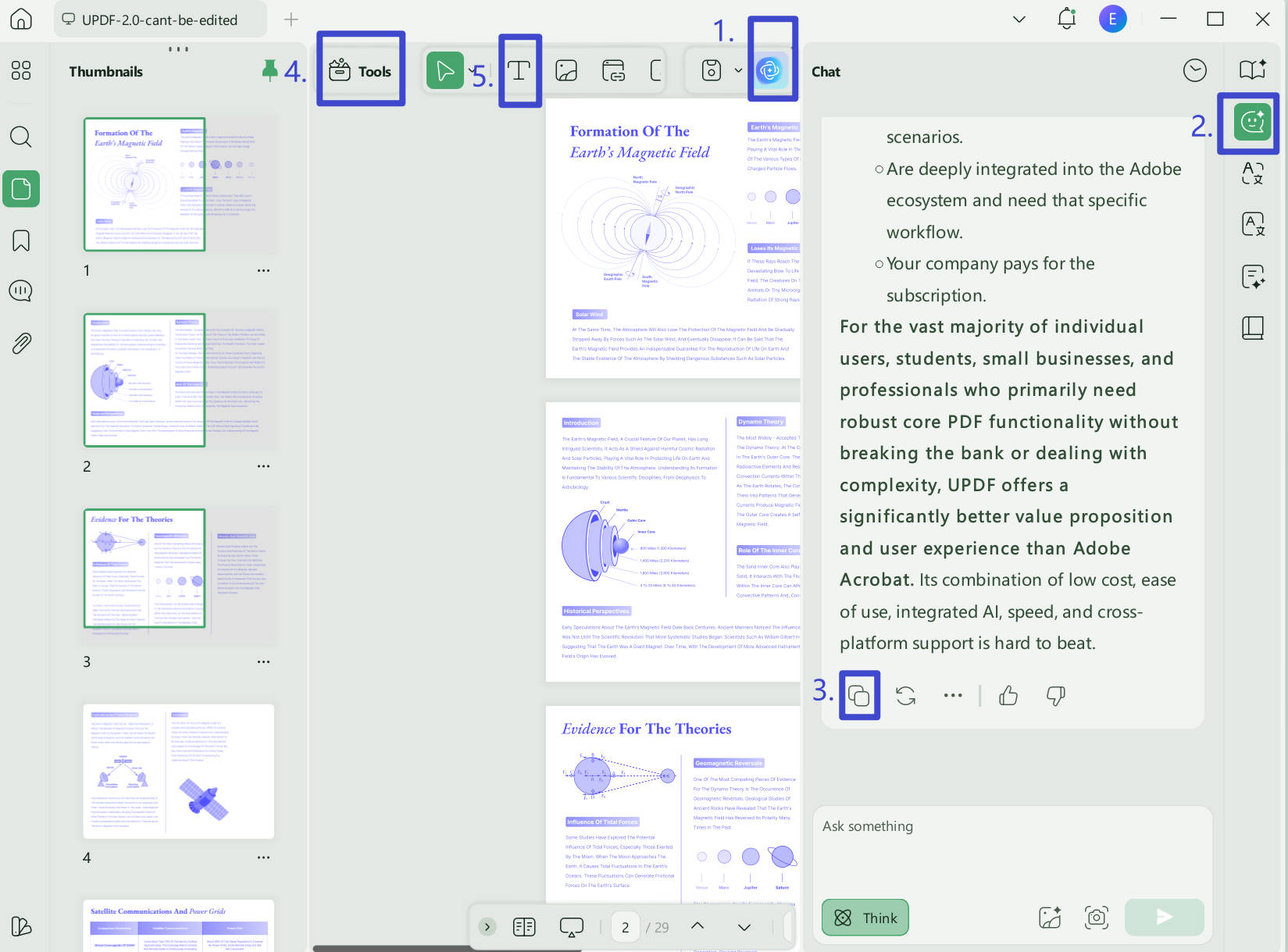 Generate content with UPDF AI PDF Maker