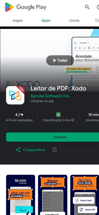 xodo pdf aplicativo para editar pdf