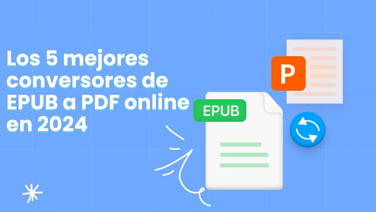 Los 5 mejores conversores de EPUB a PDF online en 2024