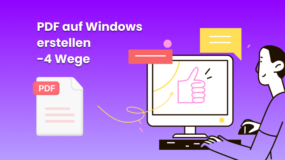 Wie Sie auf Windows ein PDF erstellen 4 Methoden UPDF