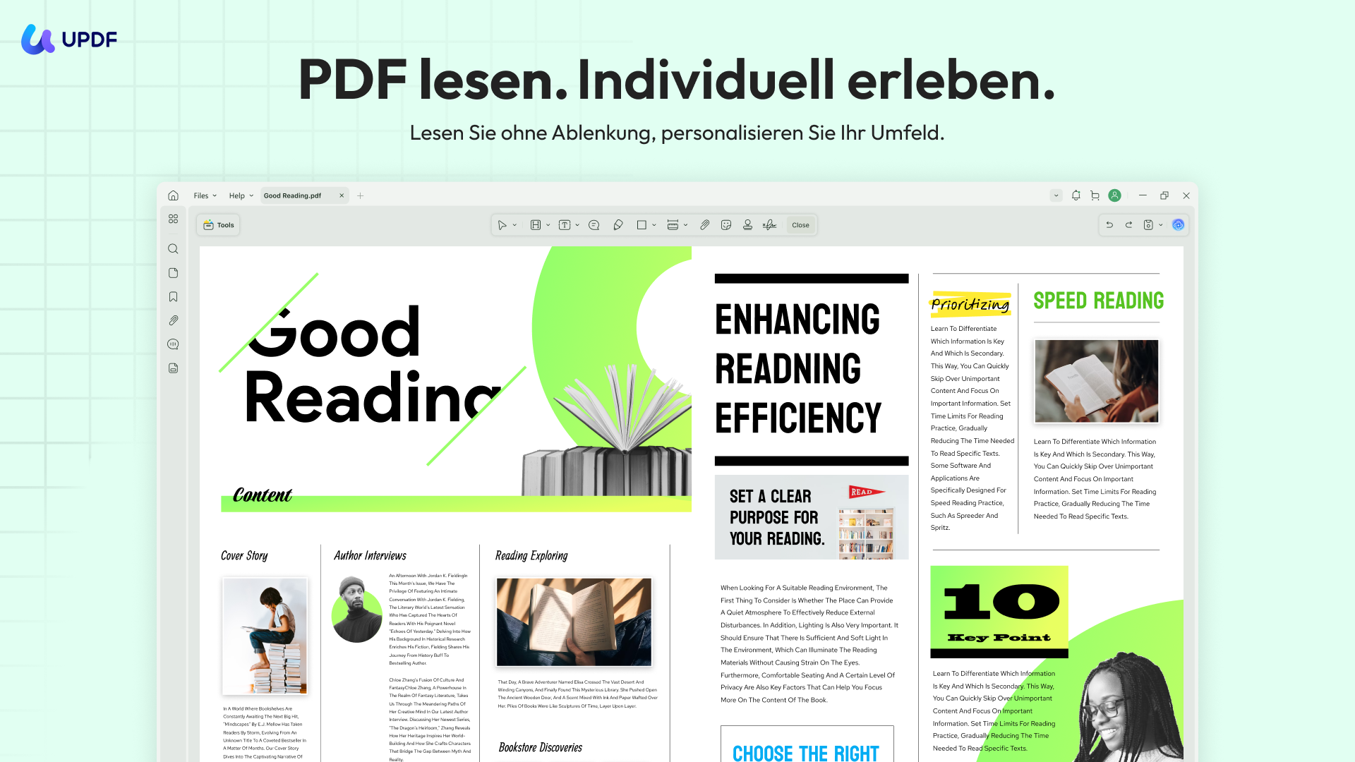 beste App zum Lesen von Hörbüchern mit UPDF-AI