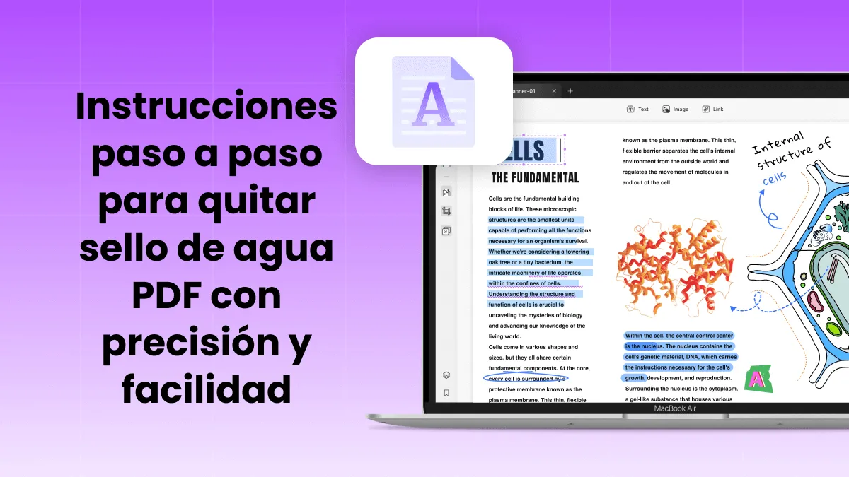 Instrucciones paso a paso para quitar sello de agua PDF con precisión y facilidad