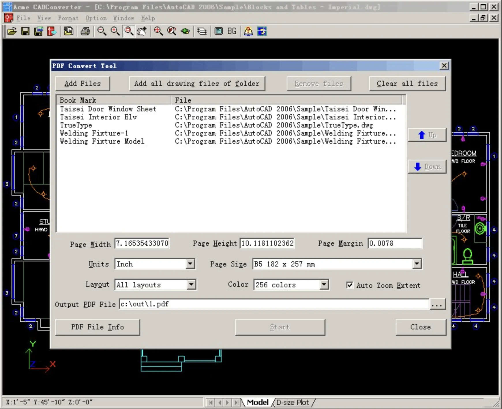 convertitore da pdf a dxf Acme Cad Converter