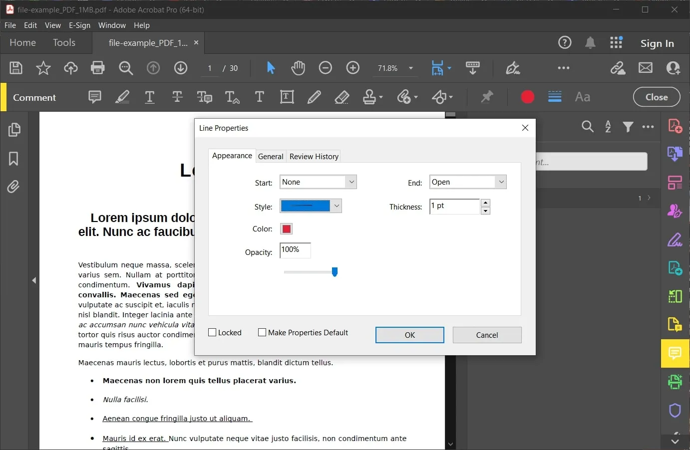 how to add arrow in pdf change color