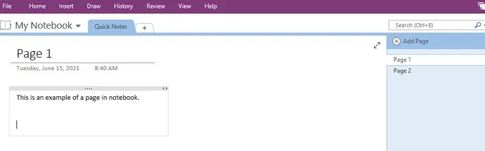how to open pdf in onenote add page