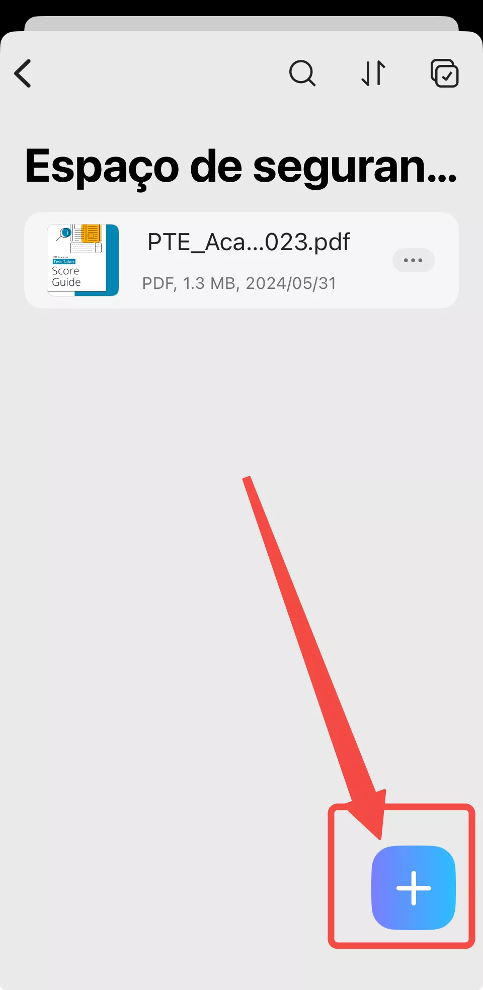 espaço de segurança